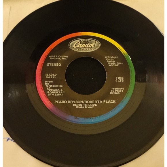 Peabo Bryson and Roberta Flack – Tonight I Celebrate My Love / Born To Love - Picture 2 of 2